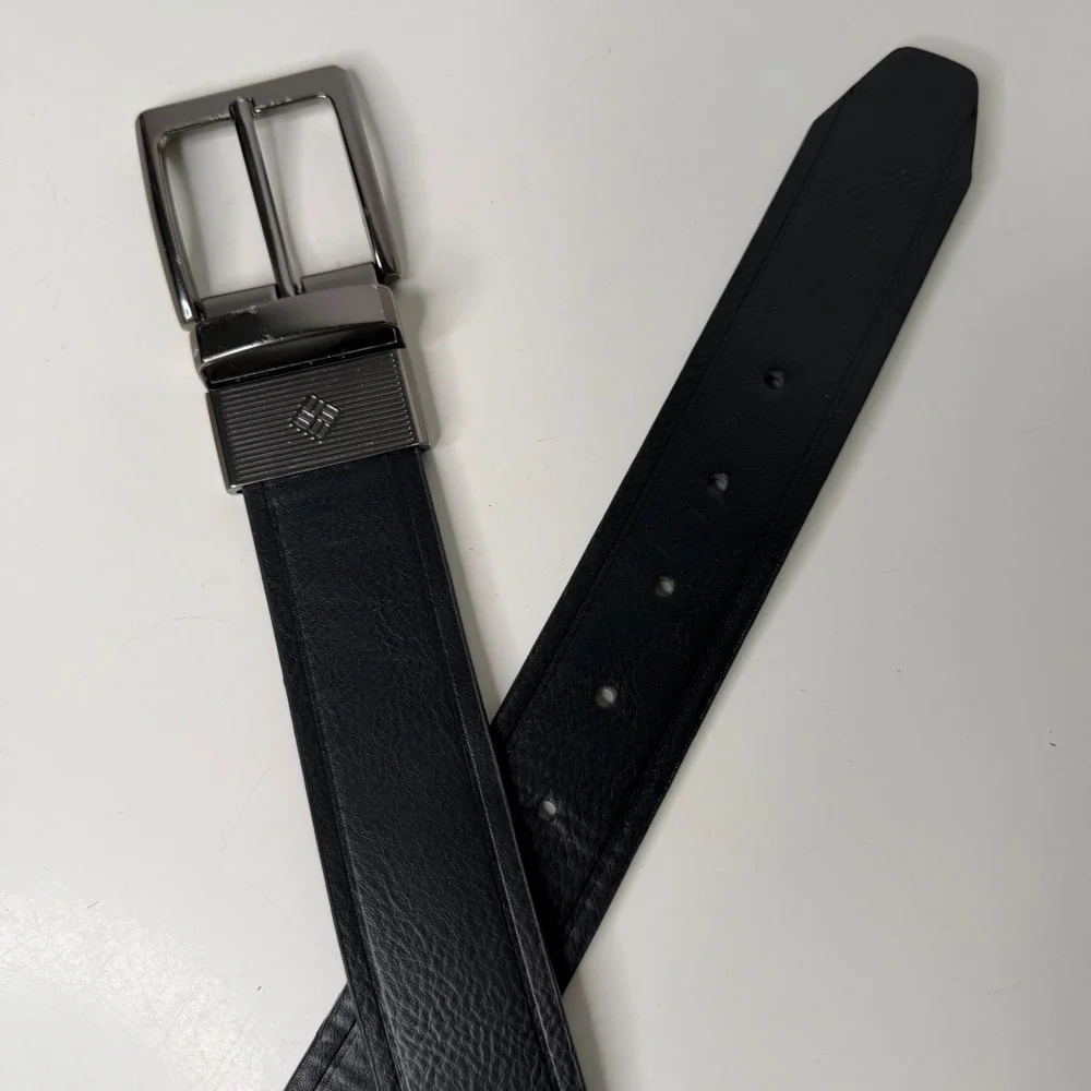 Columbia Reversible Belt Mens Black Brown Swivel Buckle Classic‎ 43